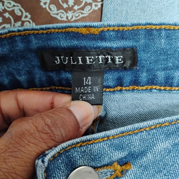 Anthropologie Juliette Patchwork Boyfriend Jeans 14 - Picture 5 of 11